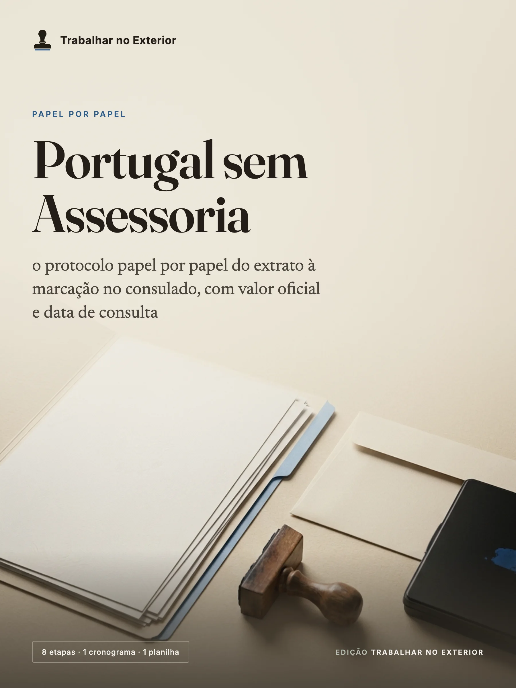 Capa do guia Portugal sem Assessoria, da Trabalhar no Exterior