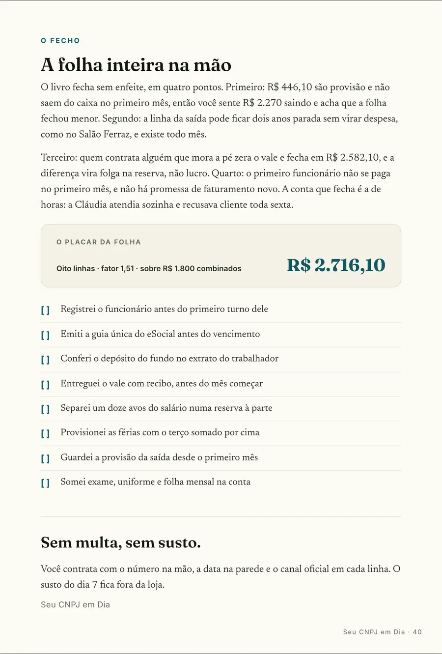 Página real do guia: O placar